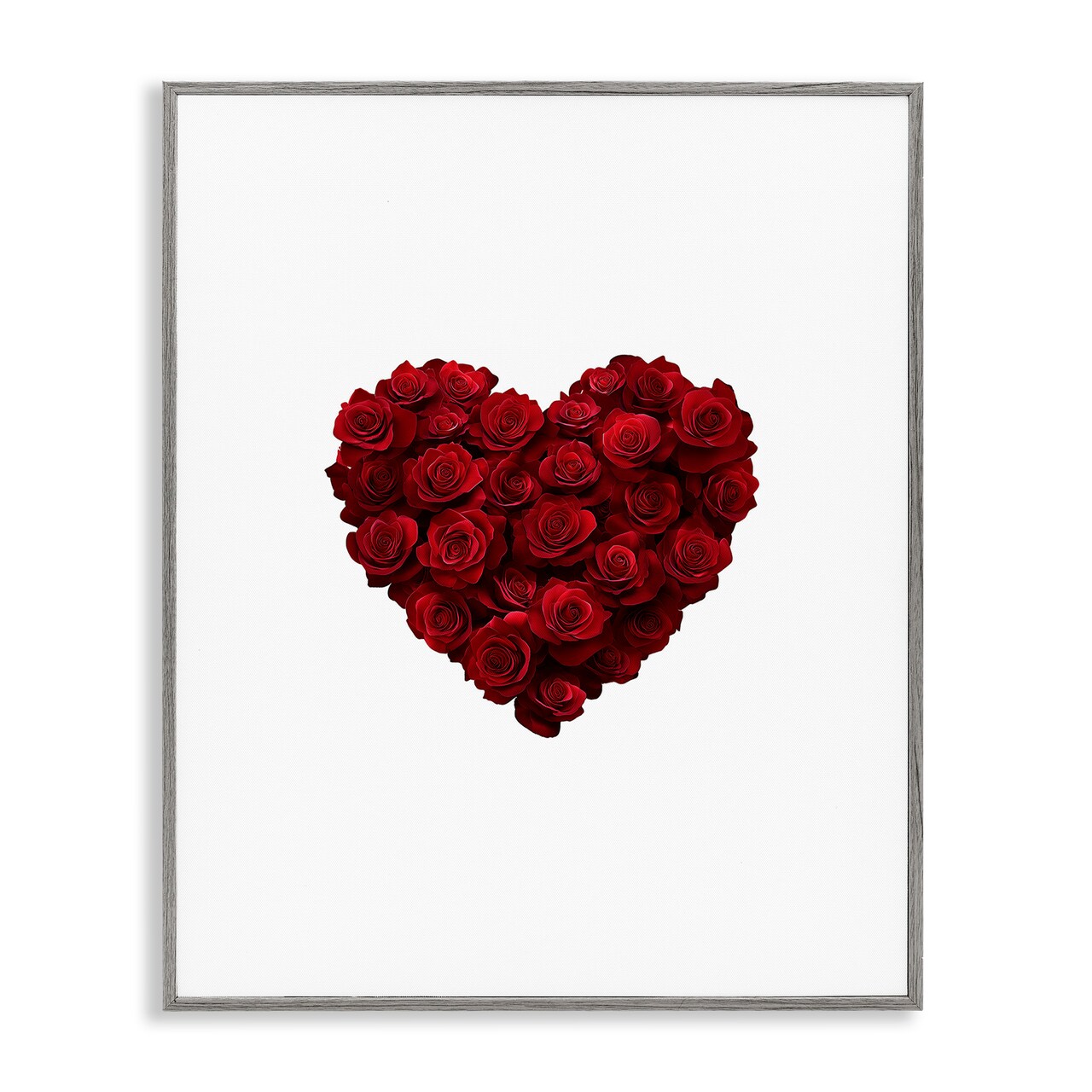 Stupell Industries Heart of Roses Bouquet Framed Giclee, design by Christine Simpson Art